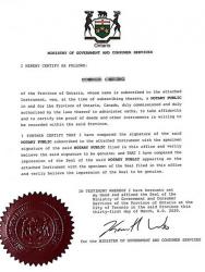 加拿大個(gè)人授權(quán)委托書(shū)使館認(rèn)證樣本