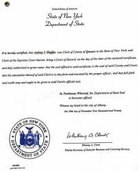 中國(guó)人在美國(guó)辦理授權(quán)委托書公證認(rèn)證樣本